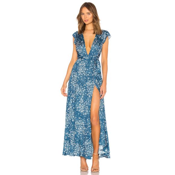 Tularosa Dresses & Skirts - Tularosa Sid Floral Maxi Wrap Dress Alison Floral